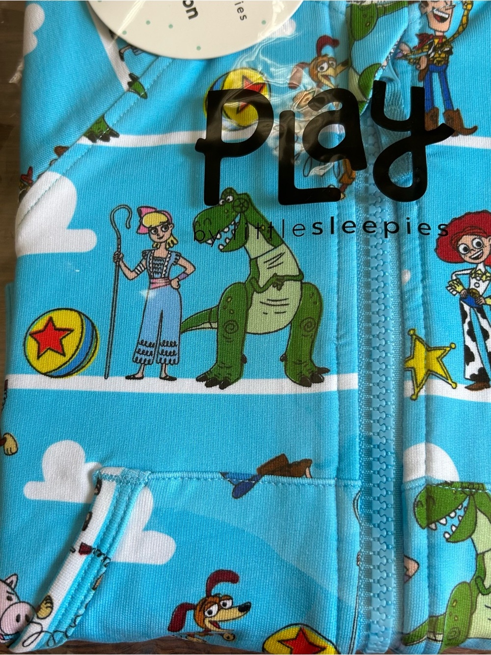 Little Sleepies Disney Pixar Toy Story Pals Blue Zip Hoodie 2T - Picture 3 of 6